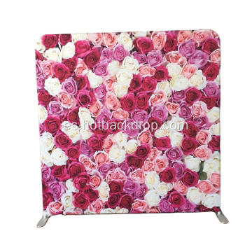 tela de impresión de flores de rosa tela de tela para eventos